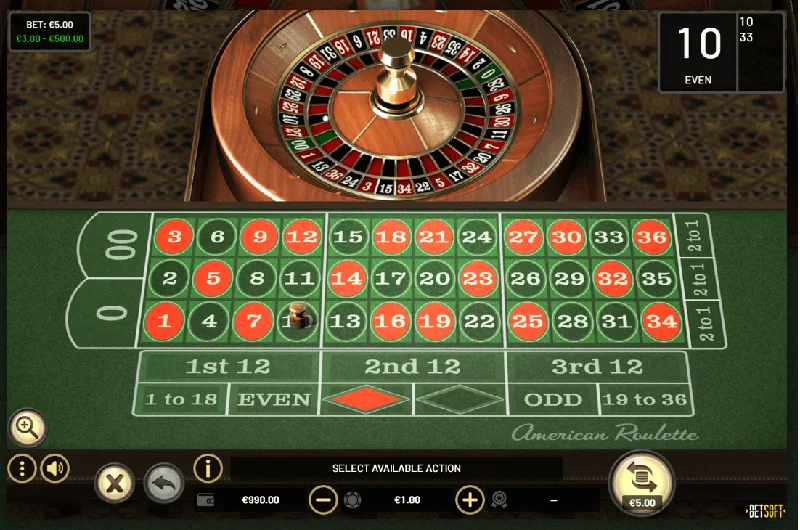 Captura de pantalla de American Roulette