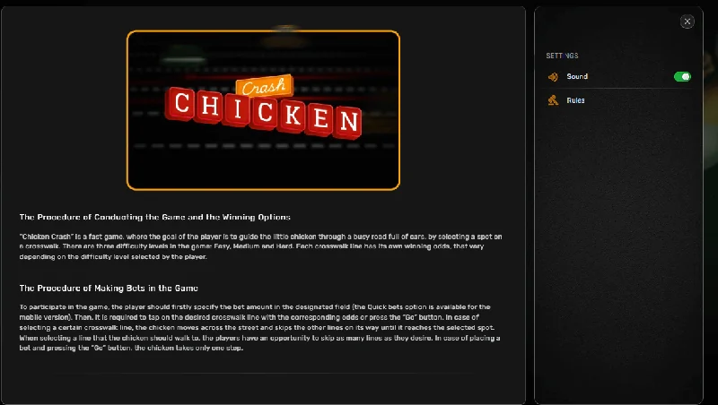 Captura de pantalla de Chicken Crash
