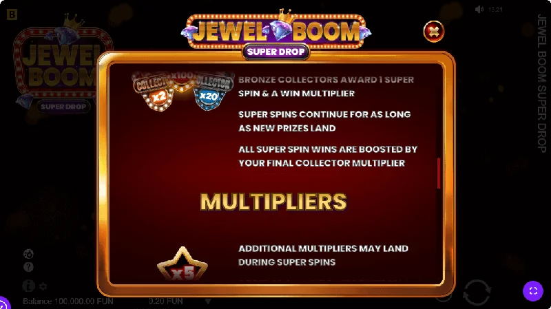 Captura de pantalla de Jewel Boom Super Drop