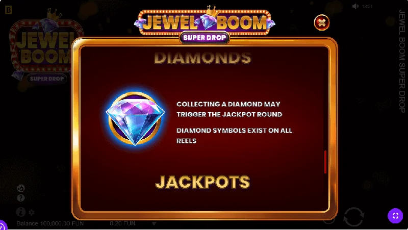 Captura de pantalla de Jewel Boom Super Drop
