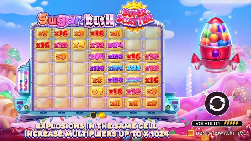 Captura de pantalla de Sugar Rush Super Scatter
