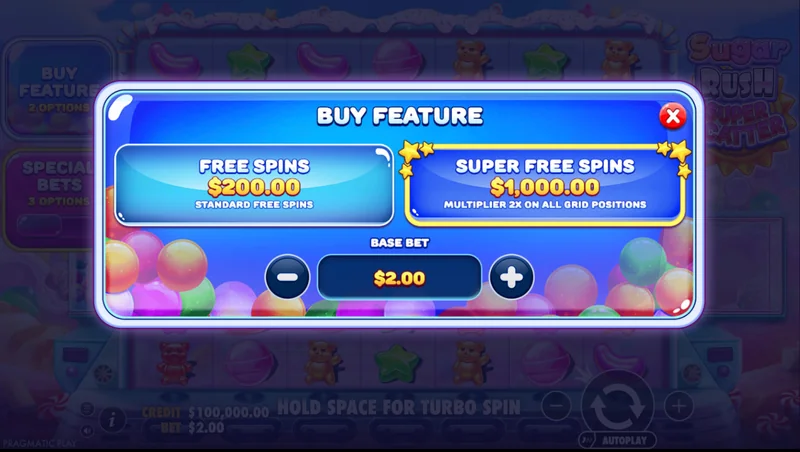 Captura de pantalla de Sugar Rush Super Scatter