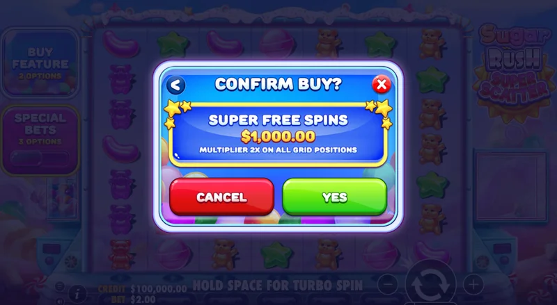Captura de pantalla de Sugar Rush Super Scatter