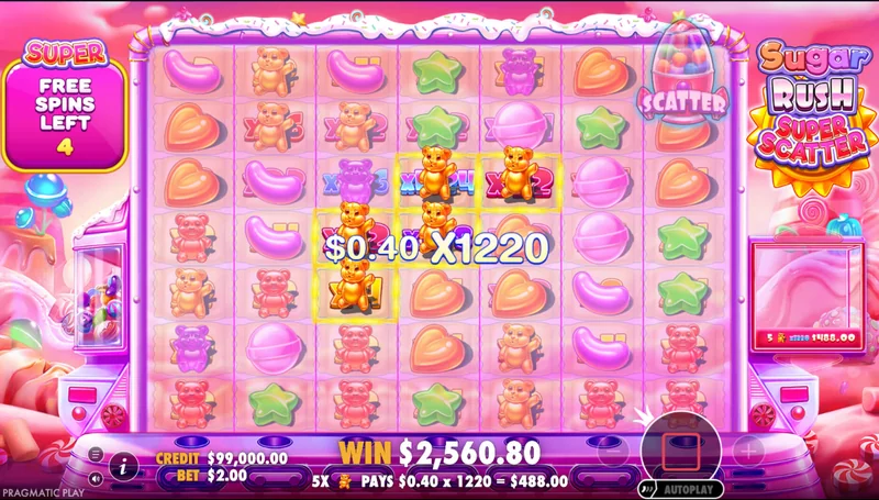 Captura de pantalla de Sugar Rush Super Scatter