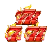 Símbolo de 7's Mixtos de 777 Burn 'Em Up