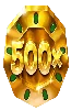 Símbolo de Moneda 500x de pirots 4