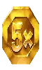 Símbolo de Moneda 5x de pirots 4