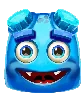Símbolo Azul de Dos Ojos de Reactoonz 100