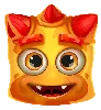 Símbolo Naranja de Dos Ojos de Reactoonz 100