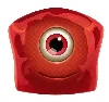 Símbolo Rojo de Un Ojo de Reactoonz 100
