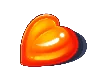 Símbolo de Corazón Naranja de Sugar Rush 1000