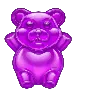 Símbolo de Osito de Goma Morado de Sugar Rush 1000