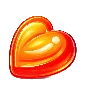 Símbolo de Caramelo de Corazón Naranja Super Scatter de Sugar Rush