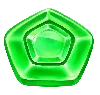 Símbolo de Caramelo Pentágono Verde de Sweet Rush Bonanza