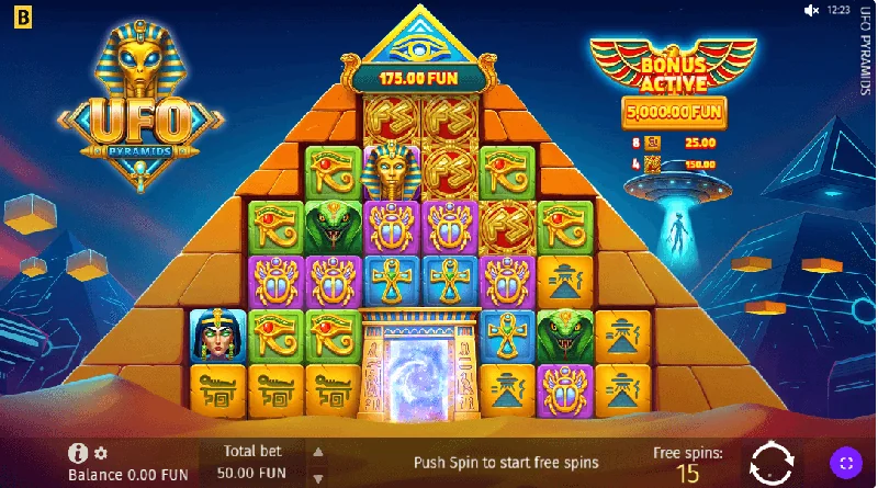 Captura de pantalla de UFO Pyramids