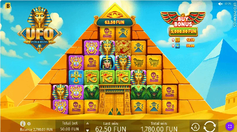 Captura de pantalla de UFO Pyramids