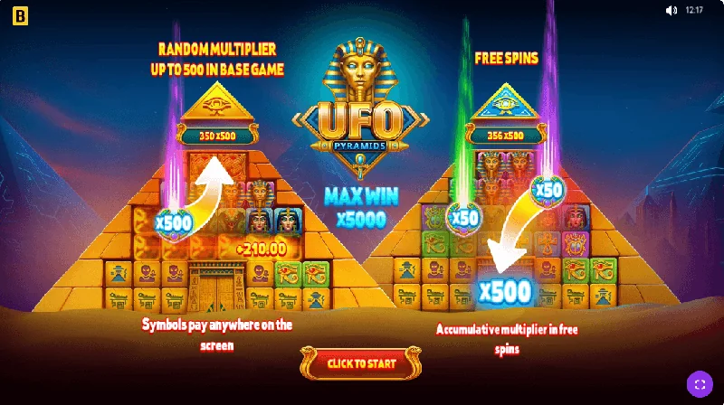 Captura de pantalla de UFO Pyramids