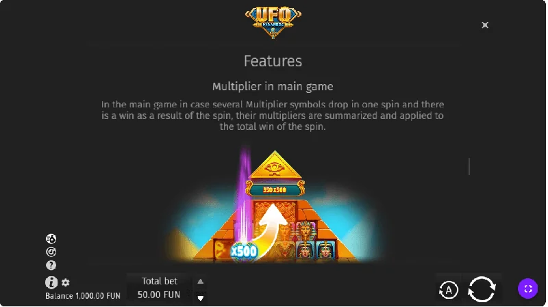 Captura de pantalla de UFO Pyramids
