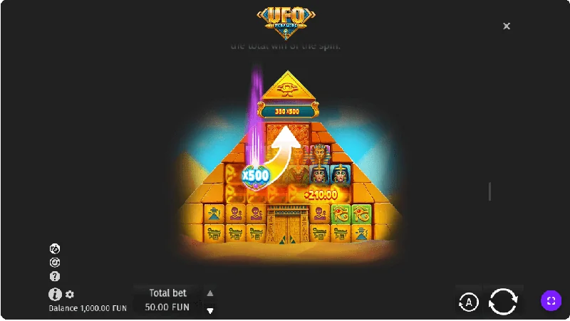 Captura de pantalla de UFO Pyramids