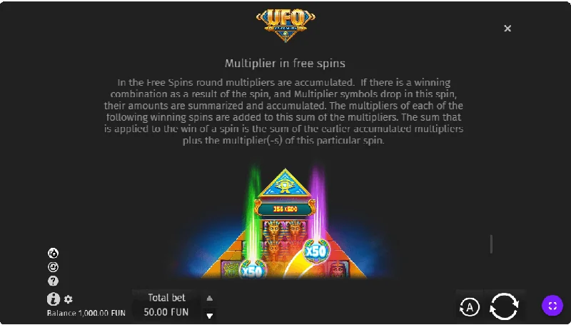 Captura de pantalla de UFO Pyramids