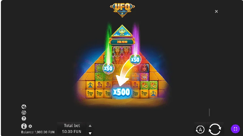Captura de pantalla de UFO Pyramids