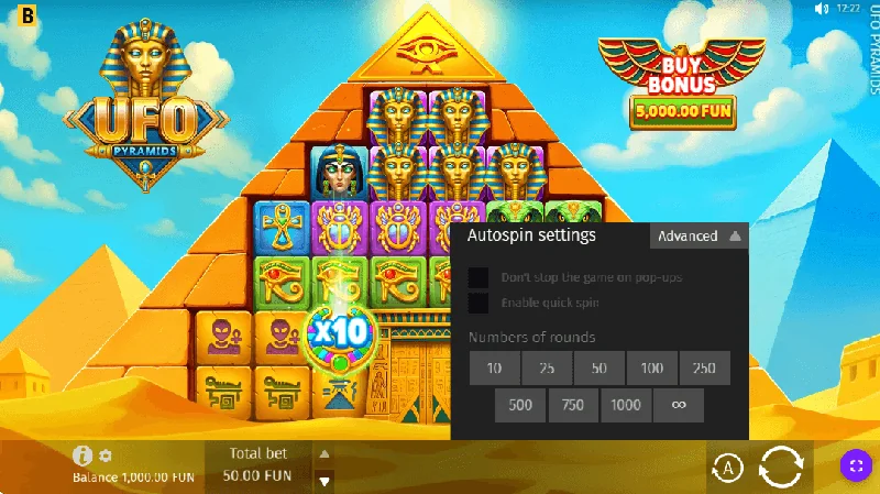 Captura de pantalla de UFO Pyramids
